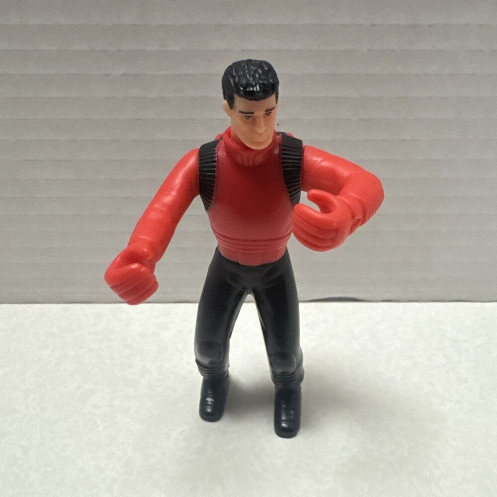 2001 McDonald’s Action Man Action Figure Happy Meal Toy Collectible Red Black